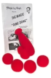MAGIC DING DONG Funny Red Sponge Balls Trick Adult Gag Joke Gosh Dicky Foam Set