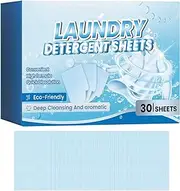 Laundry Sheets Detergent | Clothes Detergent Sheet Travel Size - 30 Sheets Laundry Sheets- Fragrance Scent - Liquid-Less Technology - Lightweight - Eco-Friendly Demaxiyad