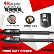 Ritrox RX1102 Double Swing Gate Opener Motor 1000kg 4x Remote Wireless Keypad