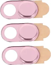 CONGARTENO Privacy Protection Covers 3pcs Webcam Covers for Laptop Computer Mobile Phone Easy to Use Aluminum Alloy