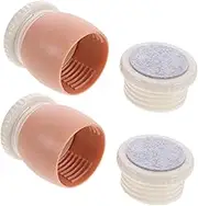 MOLUCKFU 2pcs Adjustable Bed Frame Shake Tool Threaded Headboard Stoppers for Wall Furniture Noise Reduction and Stabilizer Self-Adhesive Anti-Collision Pads