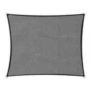 Wallaroo Outdoor Sun Shade Sail Canopy Grey Square 3 x 3M