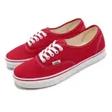 在飛比找遠傳friDay購物優惠-Vans 滑板鞋 Authentic 男鞋 紅 白 基本款 