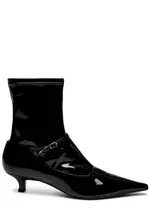 The Row Cyd 50 Patent Leather Ankle Boots - Black - 37 (IT37 / UK4) 37 (IT37 / UK4)