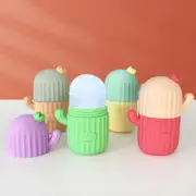 Face Ice Lattice Cactus Shape Silicone Ice Cube Mold Freezing Facial Massag_$d