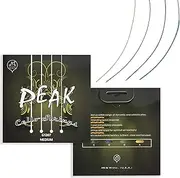 MI&VI PEAK Cello Strings- Full Set(A D G & C), Medium, Germany Multi-strand Steel Core, Ball End (Cello 4/4)