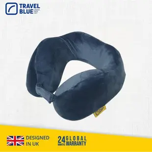 【 Travel Blue藍旅】 寧靜頸枕 / 飛機枕/ U型枕 記憶棉 Tranquillity 莫蘭迪藍