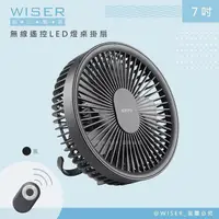 在飛比找PChome24h購物優惠-【WISER精選】充插兩用7吋USB風扇壁扇DC扇掛扇循環扇