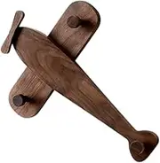Coat Rack Wall Mount Airplane Designed Wood Coat Hanger for Bag Robes Towel