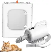 Automatic Pet Dryer Box, 62L Foldable Smart Pet Hair Dryer with Timer & Temperature Control, 360° Efficient Heating, Low Noise Pet Hair Blowers for Dogs Cats Pets Care