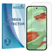 [3 Pack] Google Pixel 9 Clear Screen Protector Film by MEZON – Case Friendly, Shock Absorption (Pixel 9, Clear)