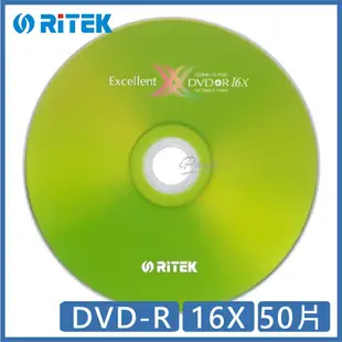 錸德 Ritek X系列 16X DVD-R 50片 DVD 光碟