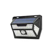 Solar Power Wall Light Wide Angle Waterproof For Outdoor Garden Path Yard Security Lamp