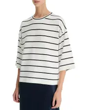 Vince Striped Wide Sleeve Tee