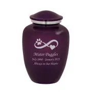 Homage Large Custom Engraved Infinity Paw Cremation Urn for Pet Ashes - Vase ...