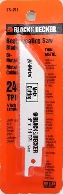 BLACK & DECKER - 75-491 Reciprocating Saw Blade