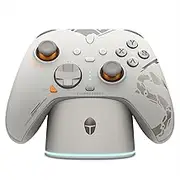 Thunderobot G80 1000HZ Wireless Gaming Controller for NS/PC/iOS/Android with Charging Dock,Hall-effect Adjustable Joystick,Dual-Mode Force-Switch Triggers,Optical Micro Switches,RGB Backlight White