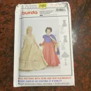 Burda 2480, princess dress, snow white, dress-up costume, sewing pattern 4-9