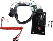 FJMQHU Boat Single Engine Ignition Key Switch Panel Easy Installation Sturdy for Boat Motor Engine