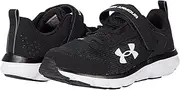 [Under Armour] boys Pre School Assert 9 Alternate Closure Running Shoe, Black/White, 13.5 Wide Little Kid US