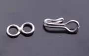 One (Package of 5) Sterling Silver Hook and Eye clasp (18 gauge) DB4U-1