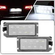 nsautolighting 2pcs LED License Plate Light Lamp Assembly for Jeep Grand Cherokee 2014-2020 Compass Patriot 2014 2015 2016 2017 Super Bright 6000K Xenon White Rear Tag Light Assembly