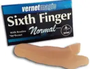 Vernet SIXTH FINGER Magic Trick vanish appear gimmick hanky silk close up thumb