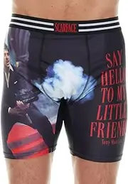 [COCO BRANDS] Scarface Men's Boxer Briefs - No Fly, Anti-Chafing Stitching, Comfort Shaped/Cotton Lined Crotch