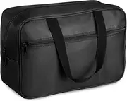 [FITDON] Full Size Toiletry Bag Large Travel Wash Bag, Portable Makeup Bag Organizer Shaving Gym Shower Bathroom Bag, Black, Hanging, Portable