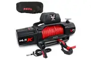 X-BULL 12V Electric Winch 14500LBS synthetic rope with winch cover