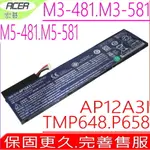 ACER電池-AP12A4I,M3,M5系列,M3-581,M4-581,P645,M5-581,P648,AP12A4I,3ICP7/65/88,AP12A3I,AP12A3I