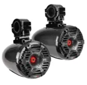 CERWIN VEGA STROKER SMC65CFB MARINE BOAT TOWER SPEAKERS CARBON FIBER 6.5 3-Way