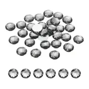 50Pcs Flat Back Round Acrylic Rhinestones 20mm Grey Crystal Rhinestones