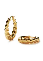 Missoma Tidal Medium 18kt Gold-plated Hoop Earrings - One Size One Size