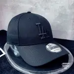 【球衣藏家】NEW ERA 洛杉磯 道奇 DODGERS 全黑 鐵扣 可調式 老帽 MLB DAD HAT