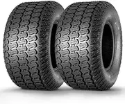 MaxAuto 26x12-12 26x12x12 Turf Tires for Lawn & Garden Mower,4 Ply Tubeless, Set of 2