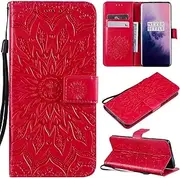 [Ttianfa] Case for Samsung A72 4G Wallet Flip case with 2& Tempered Glass Screen Protector[2 Card Slot][Magnetic][Stand] Sunflower Embossed Strap PU Leather 360° Shockproof Flip Folio,Black