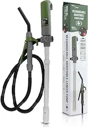 TERA PUMP High Volume Rechargeable Battery Gas Can Pump, Improved 3.1 GPM Powerful Suction That Lasts, 20% More Power - Refuel from Greater Distances, Elongated 60 inch Hose w/Nozzle Control
