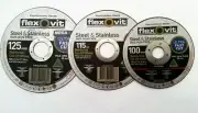 Flexovit cutting disc ultra thin 1mm x 100mm 115mm 125mm steel & stainless 1x 5x