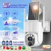 5MP Camera Wifi Surveillance Solar Panel Surveillance Wireless 2 Way Talk Detect