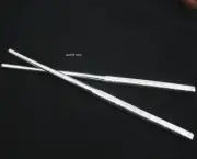Pure 999 Fine Silver Baby Chopsticks Household Dinnerware Tableware 6.5inch
