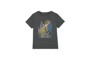 Beauty And The Beast Childrens/Kids Belle Beast Castle T-Shirt (Charcoal) - UTTV4495