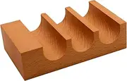 Generic Wood Sushi Tacos Holder Serving Tray Multifunctional Rustic Display Stand Sushi Hand Roll Holder for Food Table Centerpiece, Light Brown
