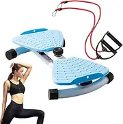 Twist Board for Exercise | Abdominal Training Equipment - Non-Slip Quiet Workout Board with Resistance Bands for Home Gym and Apartment Fitness Core Training