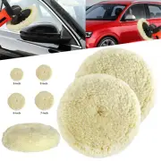Wool Polishing Pads 3"5"6"7" Buffing Pad Hook & Loop For Cutting & Polishing new