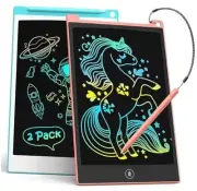 2 Pack LCD Writing Tablet, 8.5 Inch Colorful Doodle Board Drawing Tablet for
