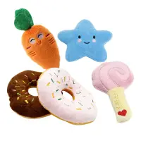 在飛比找蝦皮商城優惠-絨毛甜甜圈啾啾絨毛玩具 寵物玩具 狗玩具 貓玩具 啾啾玩具 