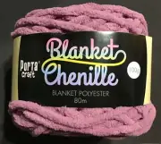 Blanket Chenille - Blanket Polyester Wool 80m - 100g - Razzmic Berry