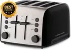 Brooklyn 4-Slice Toaster, Extra Wide Slots, High-Lift, Browning Controls, Black