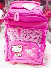 在飛比找Yahoo!奇摩拍賣優惠-♥小公主日本精品♥ Hello Kitty凱蒂貓拉桿式後背包